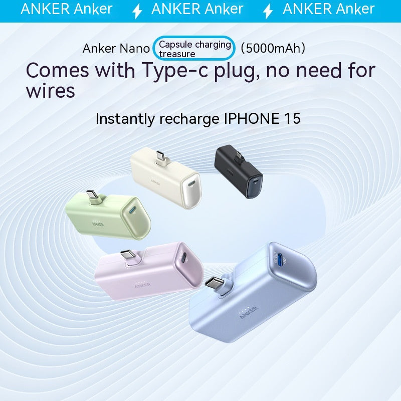 Phone Charger Mini Power Bank Small External Battery Pack