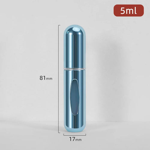 5/8ml Multi Color Aluminum Mini Perfume Bottle with Spray Pump