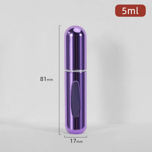 5/8ml Multi Color Aluminum Mini Perfume Bottle with Spray Pump