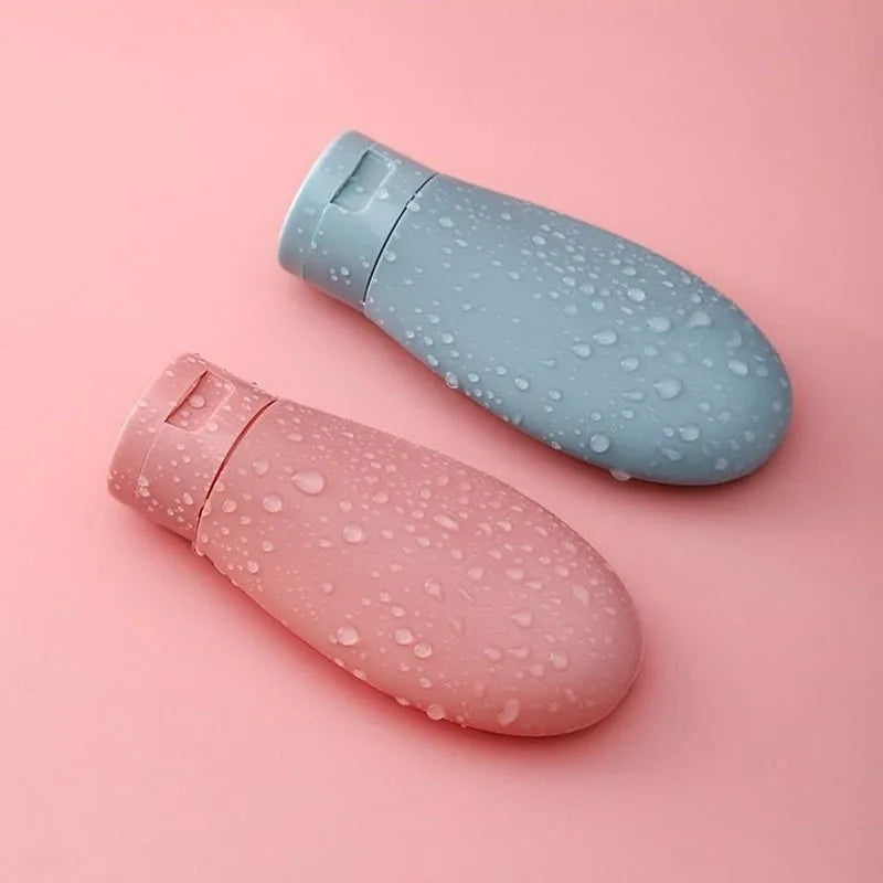 3Pcs/Set Refillable Bottle 60ml 100ml Soft Silicone Lotion Container