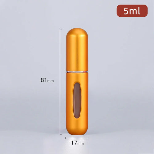 5/8ml Multi Color Aluminum Mini Perfume Bottle with Spray Pump