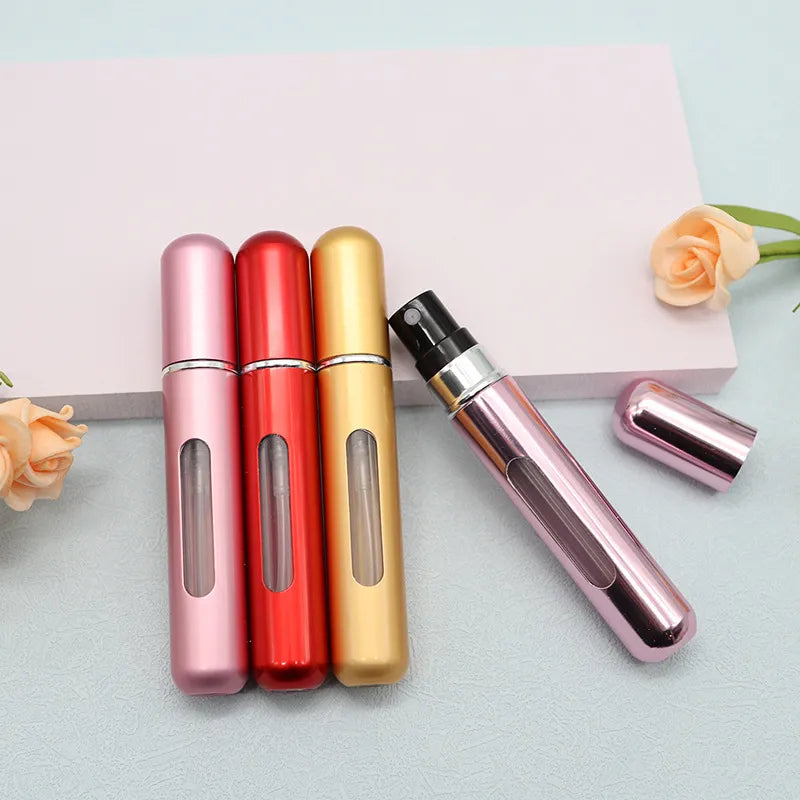 5/8ml Multi Color Aluminum Mini Perfume Bottle with Spray Pump