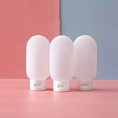 3Pcs/Set Refillable Bottle 60ml 100ml Soft Silicone Lotion Container
