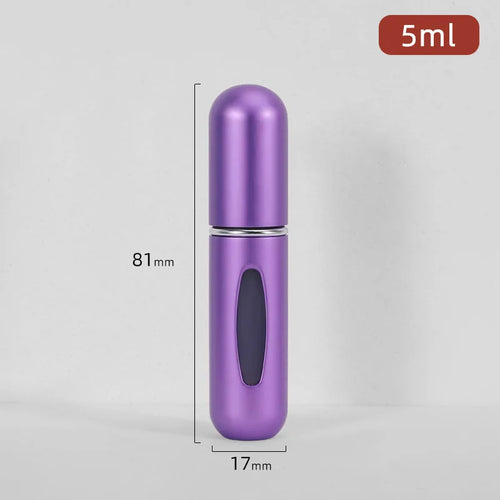 5/8ml Multi Color Aluminum Mini Perfume Bottle with Spray Pump
