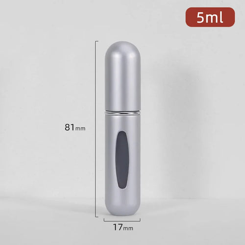5/8ml Multi Color Aluminum Mini Perfume Bottle with Spray Pump