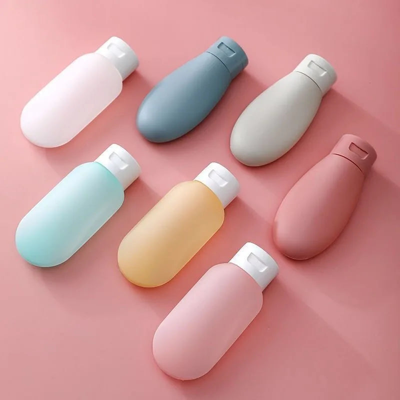 3Pcs/Set Refillable Bottle 60ml 100ml Soft Silicone Lotion Container