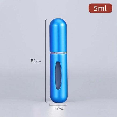 5/8ml Multi Color Aluminum Mini Perfume Bottle with Spray Pump