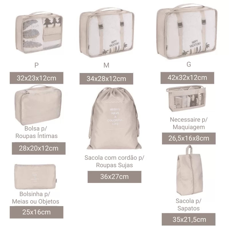 Travel Organizer Packing cubes