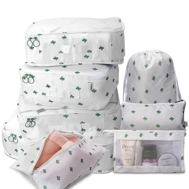 8Pcs/set  Packing Cubes Travel Organizer