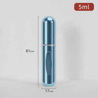 5/8ml Multi Color Aluminum Mini Perfume Bottle with Spray Pump