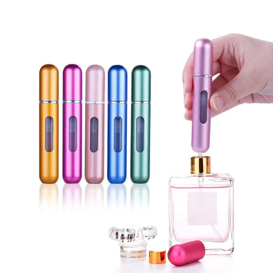 5/8ml Multi Color Aluminum Mini Perfume Bottle with Spray Pump