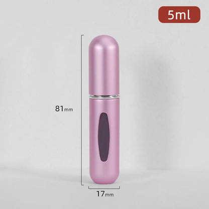 5/8ml Multi Color Aluminum Mini Perfume Bottle with Spray Pump