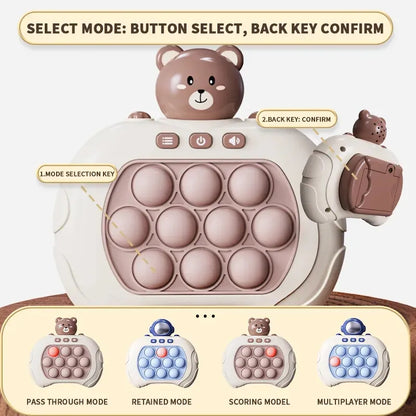Pop Quick Push Bubbles Game Machine Kids Cartoon Fun Whac-A-Mole