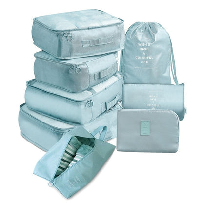 8Pcs/set  Packing Cubes Travel Organizer