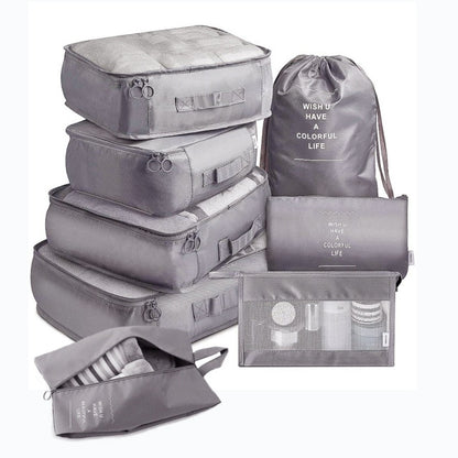 8Pcs/set  Packing Cubes Travel Organizer
