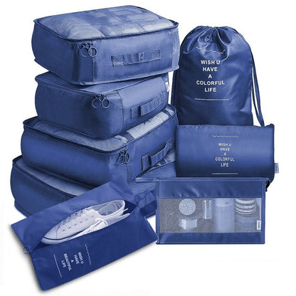 8Pcs/set  Packing Cubes Travel Organizer
