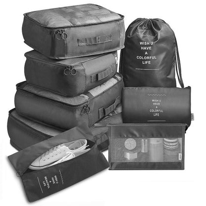8Pcs/set  Packing Cubes Travel Organizer