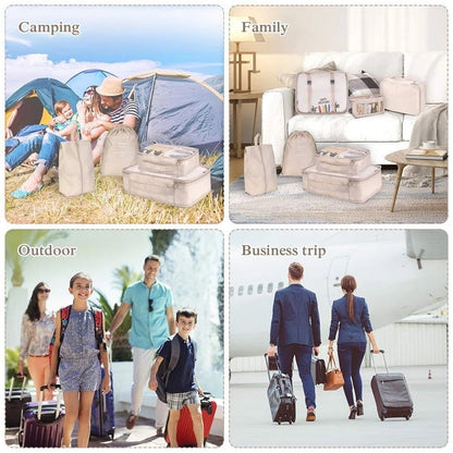 8Pcs/set  Packing Cubes Travel Organizer
