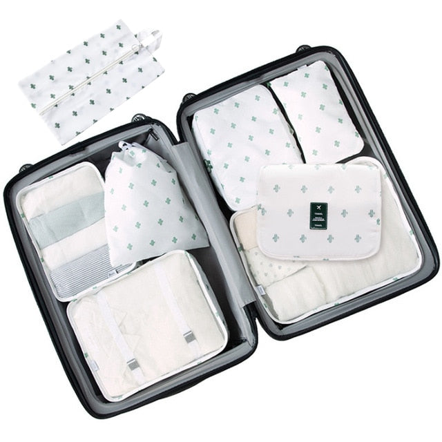 8Pcs/set  Packing Cubes Travel Organizer