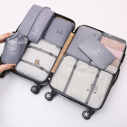 8Pcs/set  Packing Cubes Travel Organizer