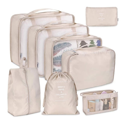 8Pcs/set  Packing Cubes Travel Organizer